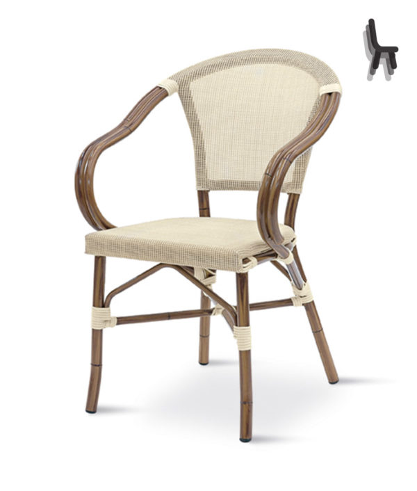 Art. ES 950 Poltroncina Esterno  Alluminio Textilene