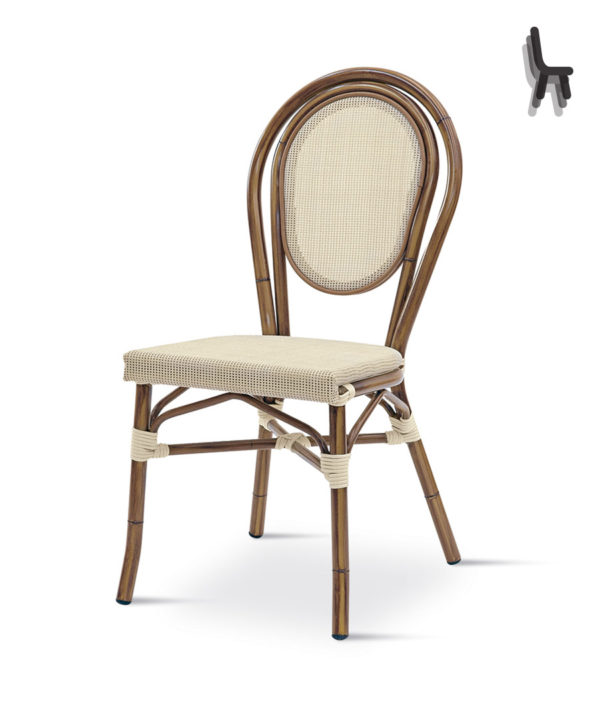 Art.ES 955 Sedia Esterno  Alluminio Textilene