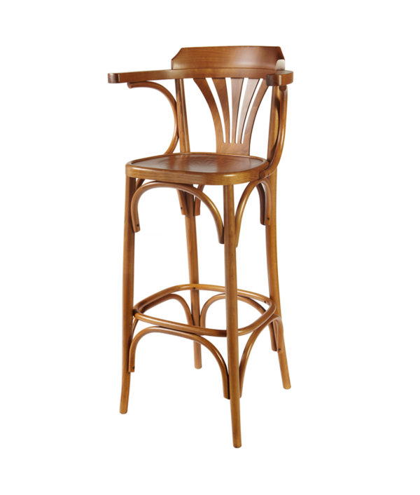 Sgabello 687 Thonet Ventaglio Con Braccioli Curvato Faggio